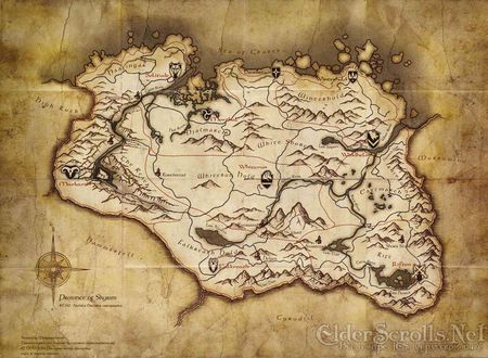Skyrim - Карта мира
